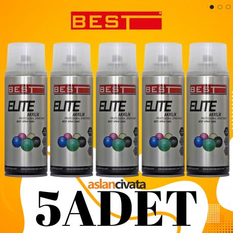 Best Elite 9005 Mat Derin Siyah Sprey Boya 400 ml 5 ADET