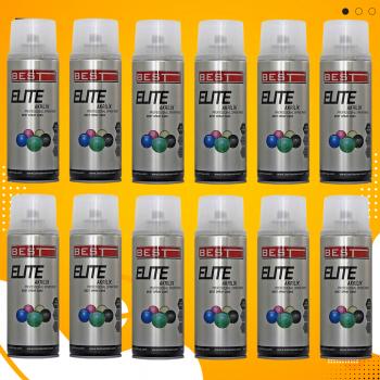 Best Elite Akrilik Ral 9006 Metal Gri Sprey Boya 400 ML - 12 ADET