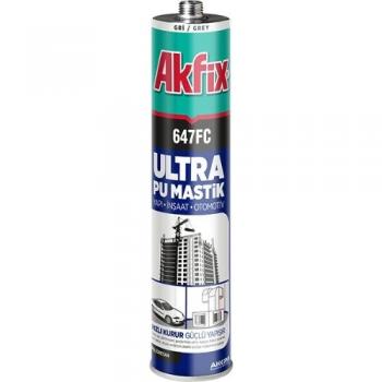 Akfix 647FC Ultra Pu Mastik Silikon Gri 280 ML Yapı Otomotiv