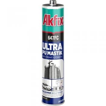 Akfix 647FC Ultra Pu Mastik Silikon Oksit Kırmızı 280 ML Yapı Otomotiv