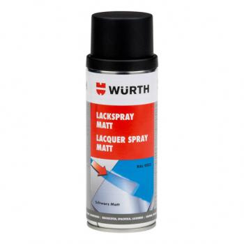 Würth Yüksek Kalite Sprey Tampon Boyası Siyah Mat 400 ML