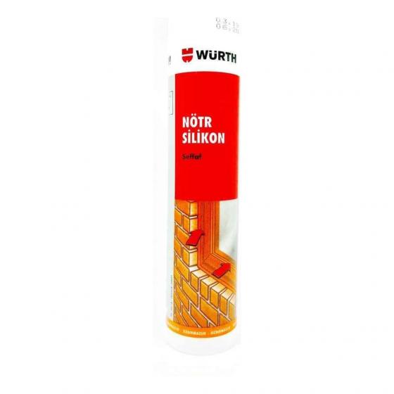 Würth Silikon Şeffaf Nötr Silikon Genel Amaçlı Kullanım 310 ml