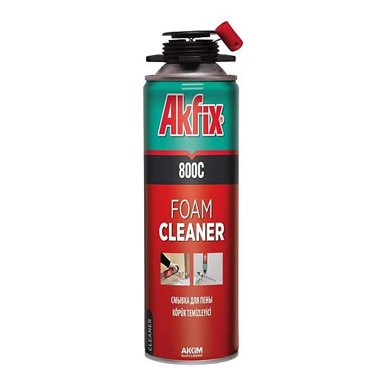 Akfix 800C Poliüretan Köpük Temizleyici Sprey 500 Ml