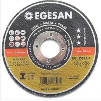 EGESAN METAL KESME TAŞI 115x3,0x22,23 EGEFLEX KESİCİ TAŞ