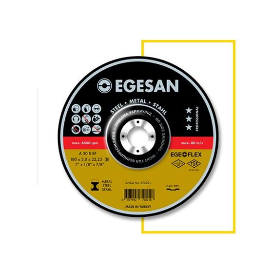 Egesan Taşlama Taşı 180 MM Metal Taşlama Taşı 180x8,0x22,23