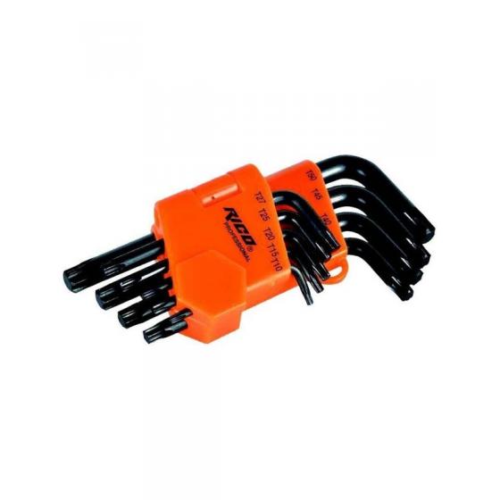 Rico 9 Parça Torx Uçlu Allen Anahtar Takımı Kısa Alyan Seti 013-RC3199