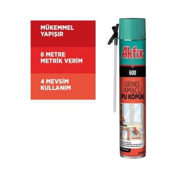 Akfix 600 Genel Amaçlı Pu Köpük 750ML / 600GR