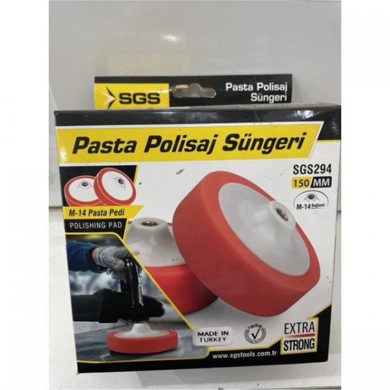 Sgs Polisaj Süngeri 150 x 50 mm M14 Aplikatörlü SGS294