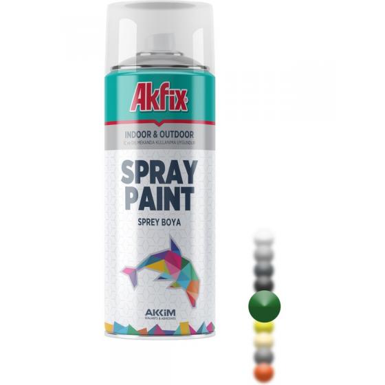 Akfix Sprey Boya Parlak Yeşil RAL6001 400ML / 300GR