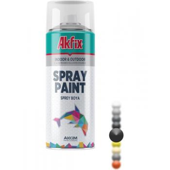 Akfix Sprey Boya Mat Siyah RAL9005 400ML / 300GR