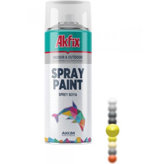 Akfix Sprey Boya Parlak Sarı RAL1003 400ML / 300GR