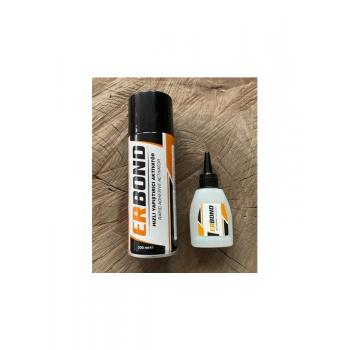 Erbond Mdf Hızlı Yapıştırıcı 200 ML + 50 Gr. Sprey Sunta Yapıştırıcısı Ahşap Cam Plastik