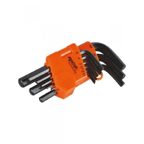 Rİco 9 lu Allen Anahtar Takımı Düz Kısa Alyan Seti 013-RC2899
