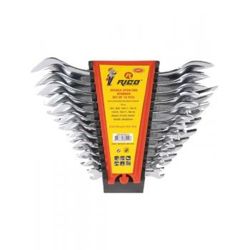 Rico Ekstra Düz Açık Ağız Anahtar Takımı 6-32 12 Parça 020-RC8012