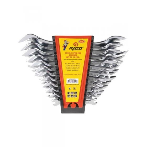 Rico Ekstra Düz Açık Ağız Anahtar Takımı 6-32 12 Parça 020-RC8012