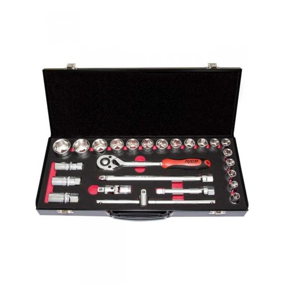Rico 25 Parça 1/2’’ Lokma Takımı Seti 6 Köşe 006-RC1126