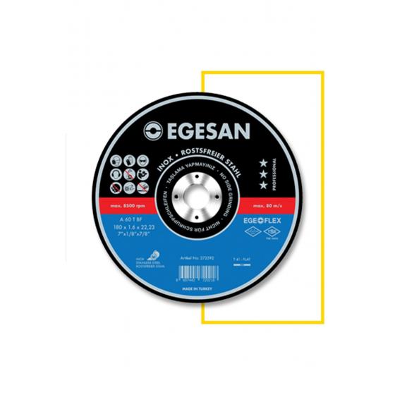 Egesan Paslanmaz Inox Kesici Taş 180x1,6x22,23